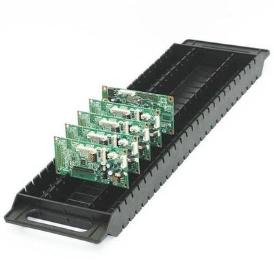 Type de H supports noirs de carte PCB d'ESD avec 25pcs - capacité 42pcs pour le stockage simultané