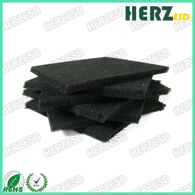 Emballage antistatique mousse d'emballage en PU Noir ESD mousse en poudre pour emballage