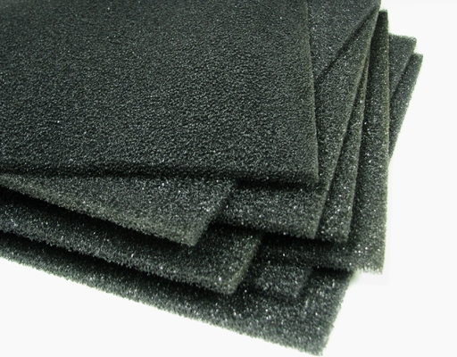 Emballage antistatique mousse d'emballage en PU Noir ESD mousse en poudre pour emballage