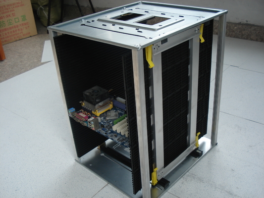 Étagère de revue ESD Porteur de revue PCB Étagère de stockage Ajustement d'étagère de revue SMT antistatique