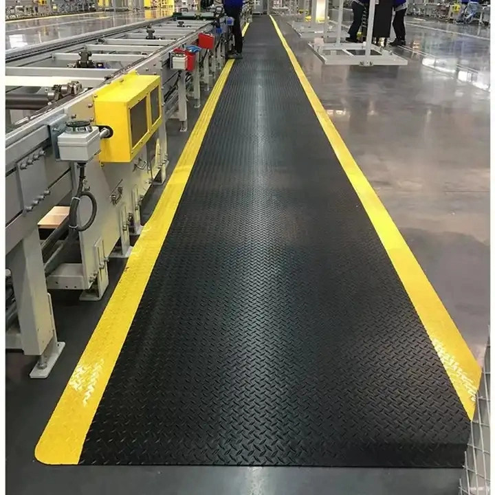 Mat anti fatigue ESD Mat de plancher industriel anti glissement Anti fatigue Mat de plancher en caoutchouc PVC EPDM