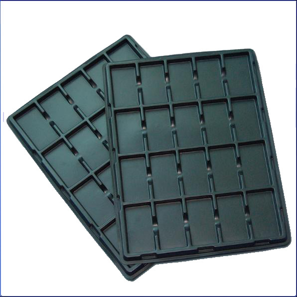 Emballage en plaquette en plastique noir ESD pour PCB
