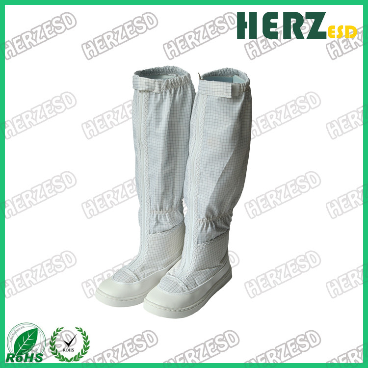 Bottes antistatiques en PU bandes blanches chaussures en tissu antistatiques chaussures de travail ESD chaussures de salle blanche