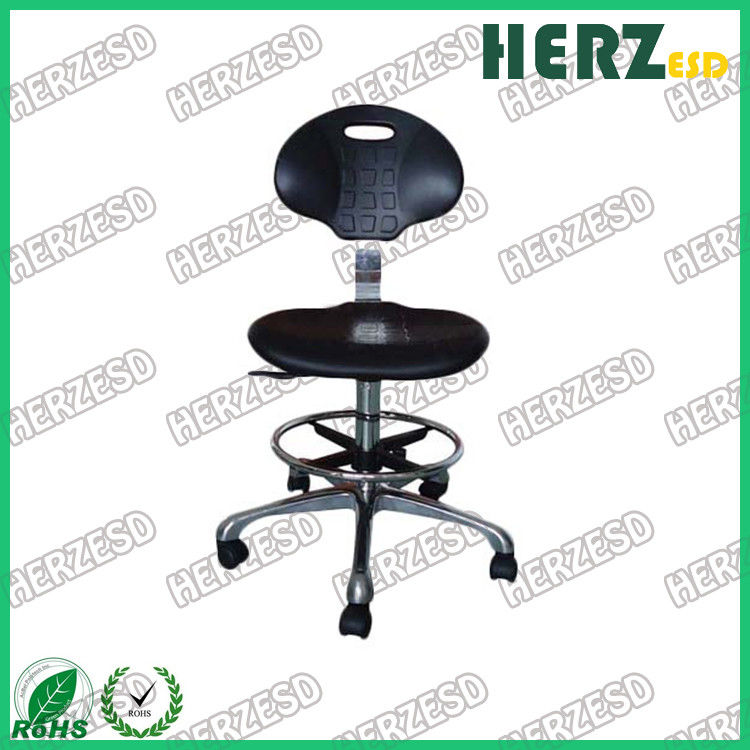 Liste des meilleurs sponsors Bureau industriel réglable chaise en tissu en mousse de PU Esd Tabouret anti-statique chaise de laboratoire
