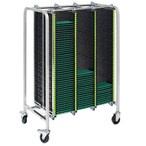 Étagère de revue ESD avec caractéristiques antistatiques et panneaux résistants aux produits chimiques pour la protection des PCB