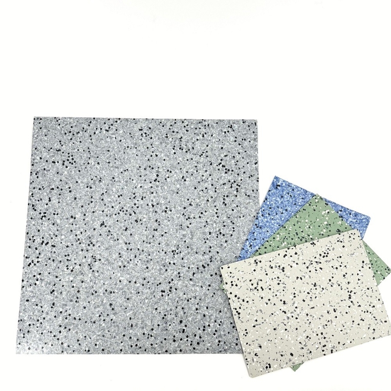 Carreaux de plancher en PVC conducteur en vinyle antistatique multicolore en PVC ESD pour salle blanche